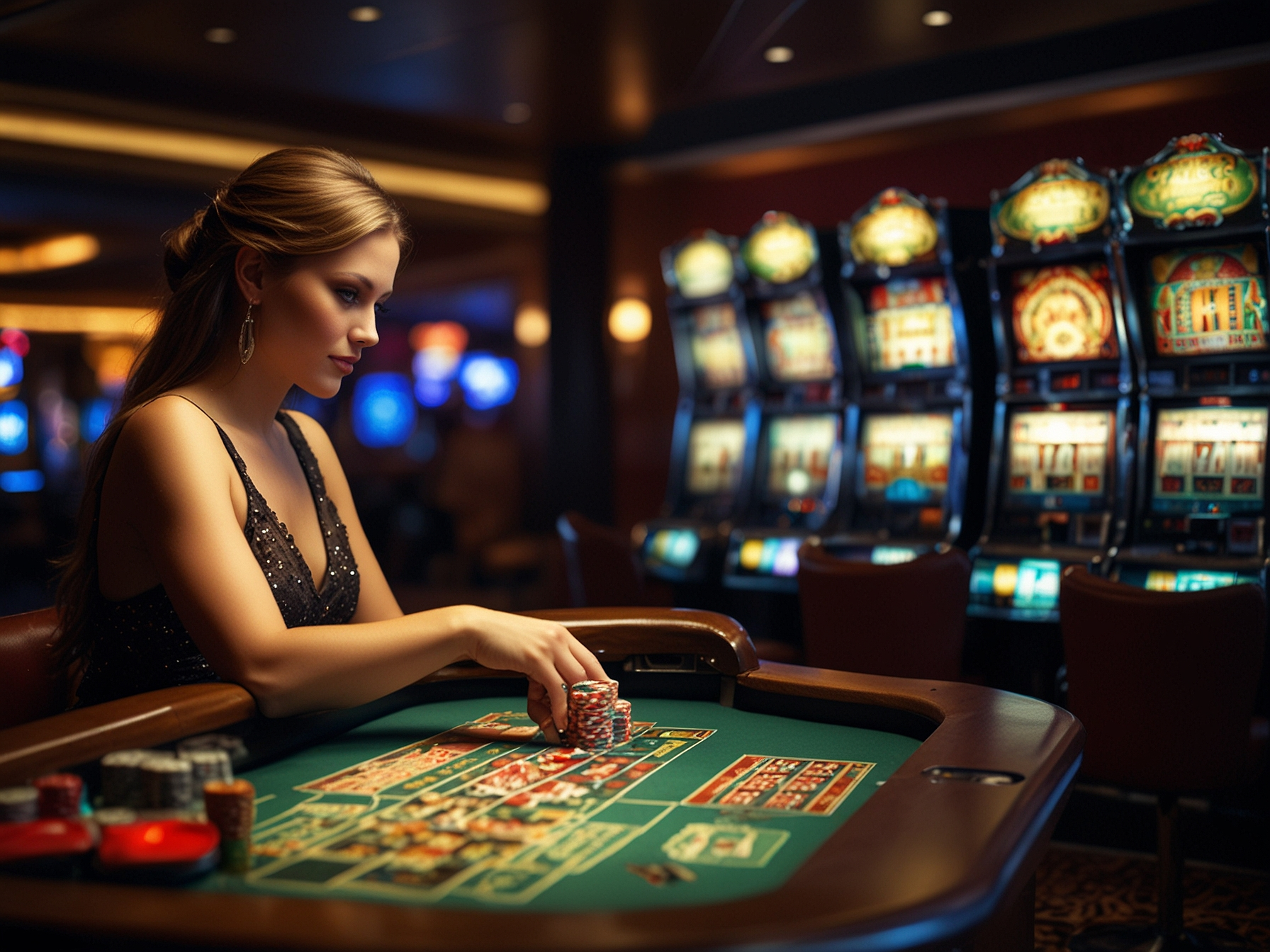 Slot machines and live casino